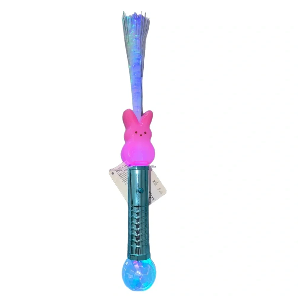 PINK Easter Peeps BUNDLE - Peeps LightUp Cup AND Peeps Bunny Fiber Optic Wand